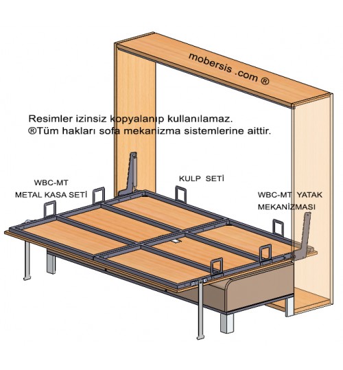 M Tipi çift kişilik yatay koltuklu sistem