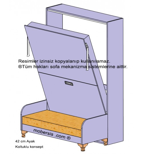 Çift Kişilik Dikey Mekanizma Koltuk konsept